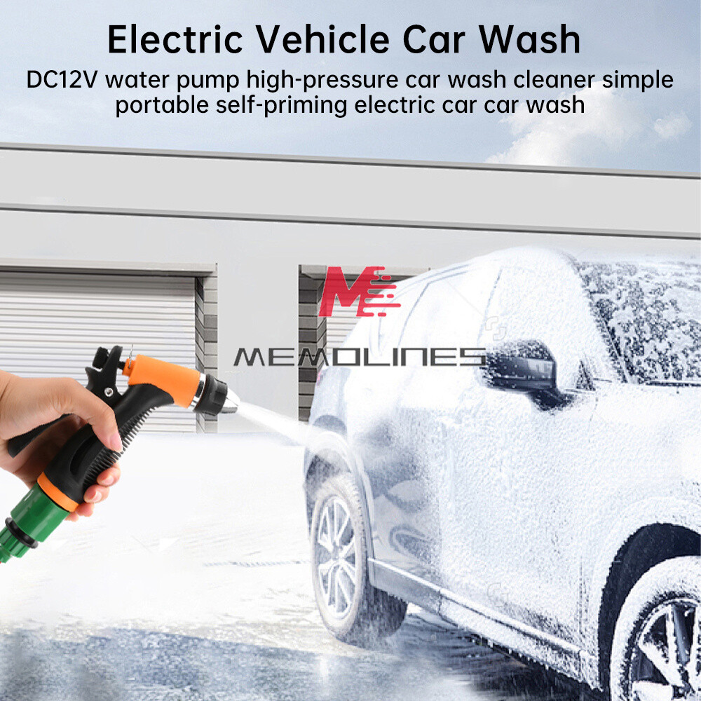 DC12V Portable Car High Pressure Washer Water Wash Cleaner Pump Kit Self-Priming