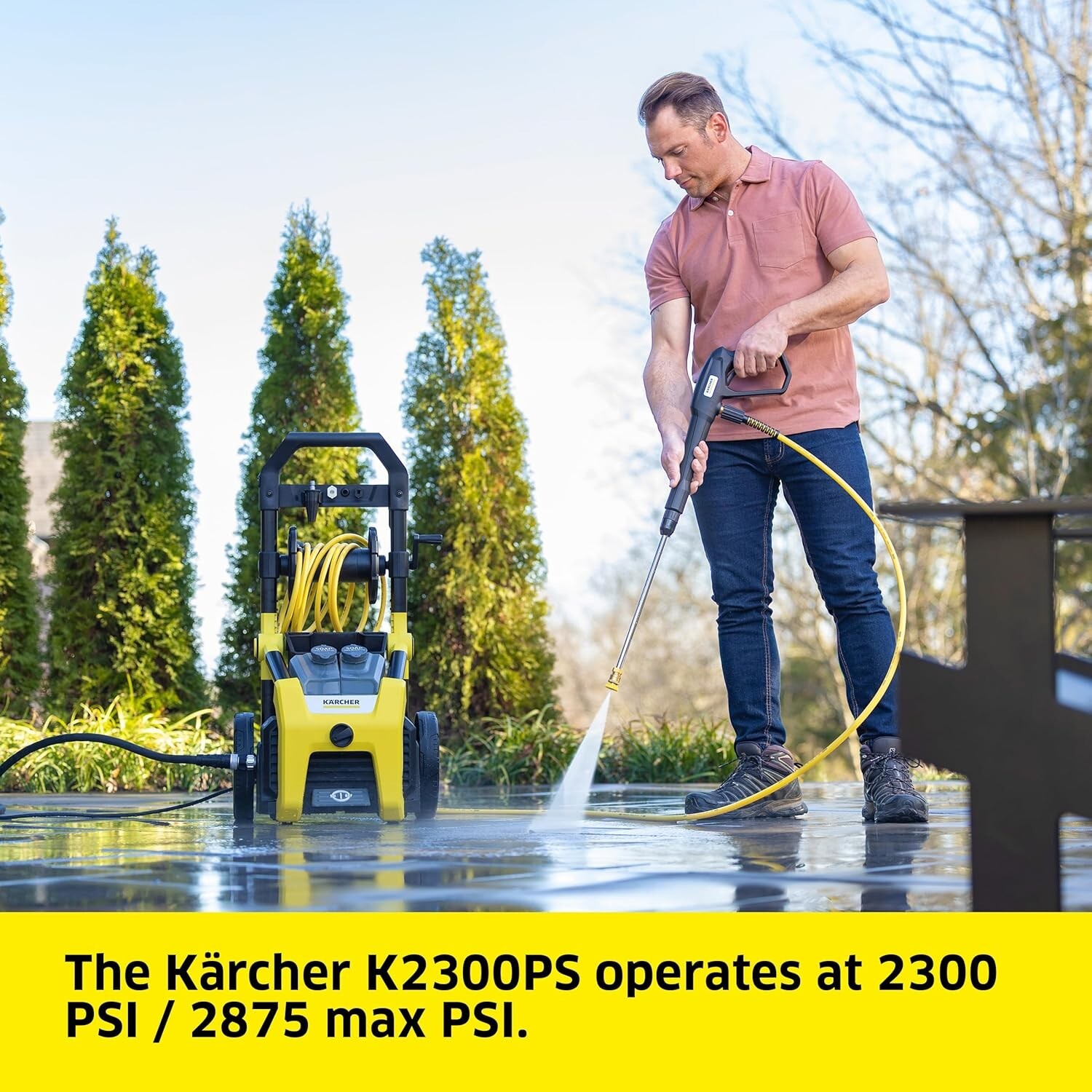 Powerful Kärcher K2300PS Pressure Washer – Versatile 4 Nozzles & Detergent Tank