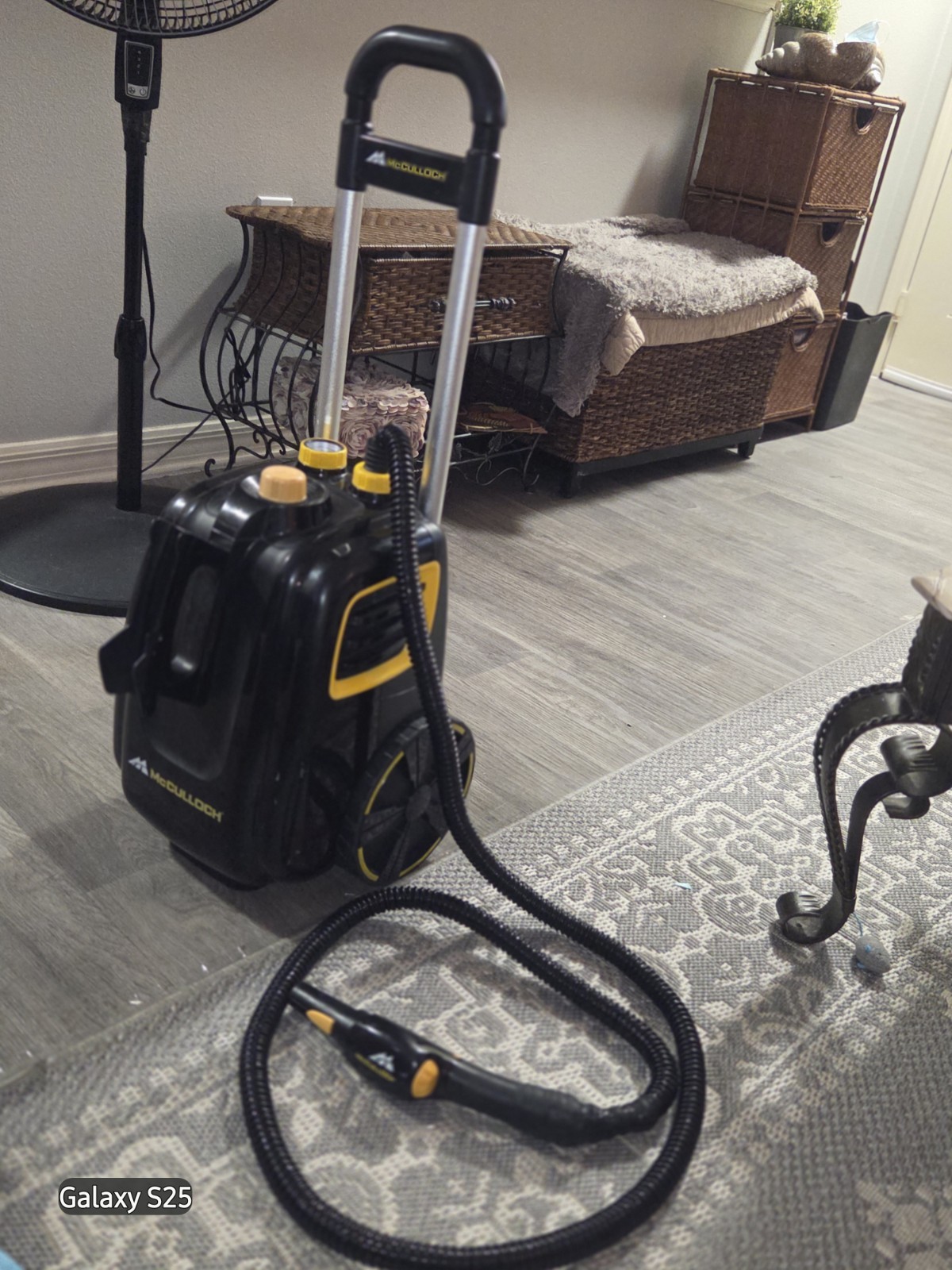 McCulloch Corded Electric Pressure Washer Black/Yellow Integrated Hose Reel