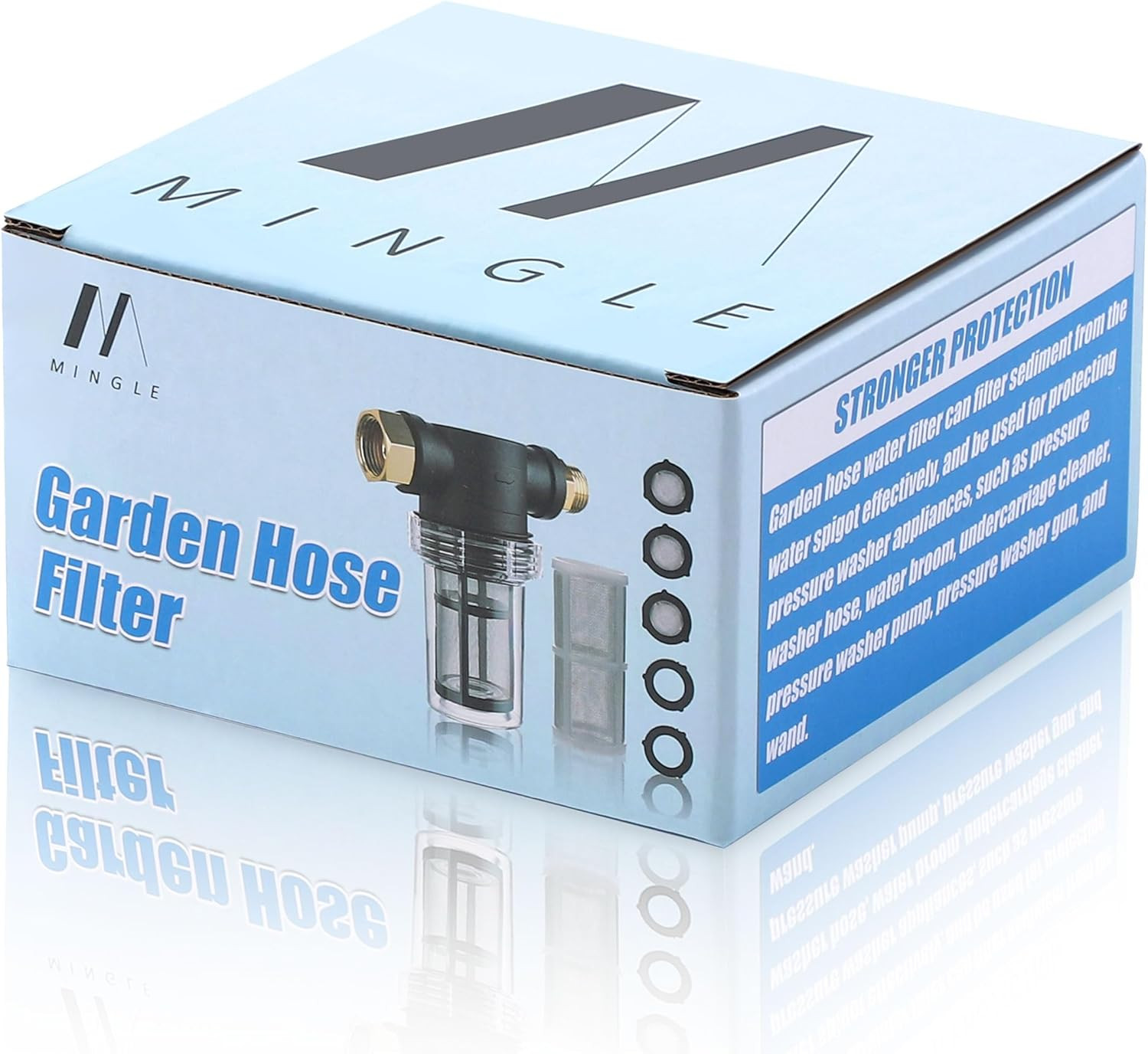 Garden Hose Filter for Pressure Washer Inlet Water, Inline Filter for Sediment,