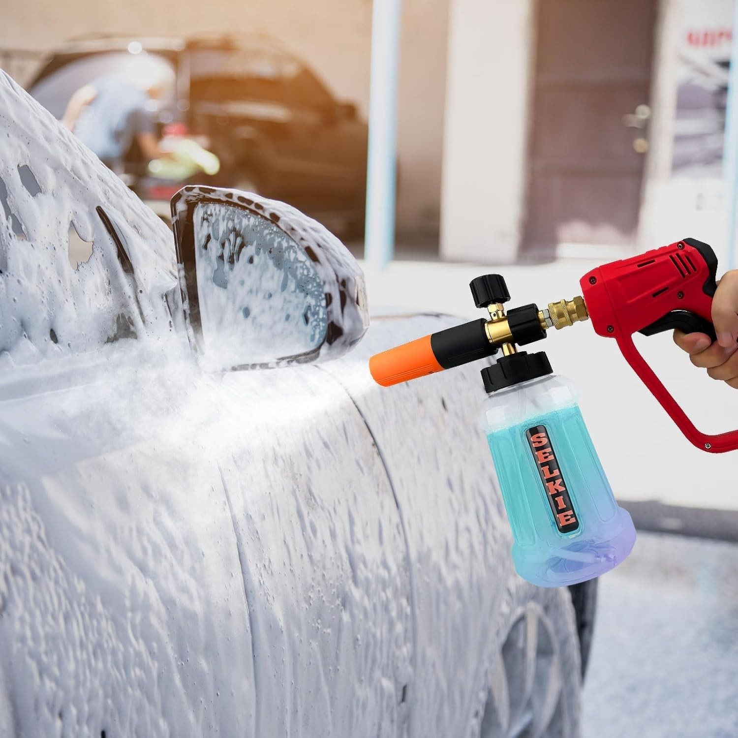 5000PSI Pressure Washer Gun with Foam Cannon, Pressure Washer Sprayer Gun wit…