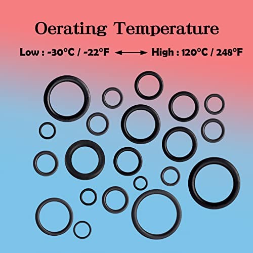 Pcs 24 Size Rubber O-Ring Assortment Kit with Pick and Hook Set for 1280