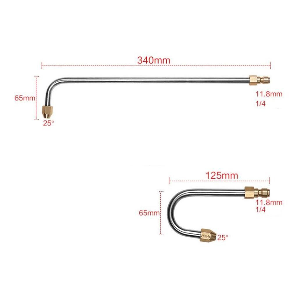 90 Degree Angled Lance Extension 1/4” Quick Release Wash