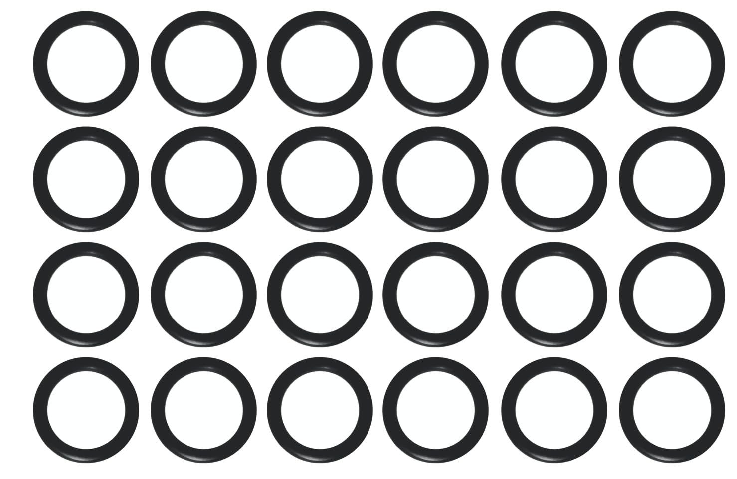 Professional-Grade O-Rings for Power Washers – 24-Pack, 1/2″ ID & 400°F Rated