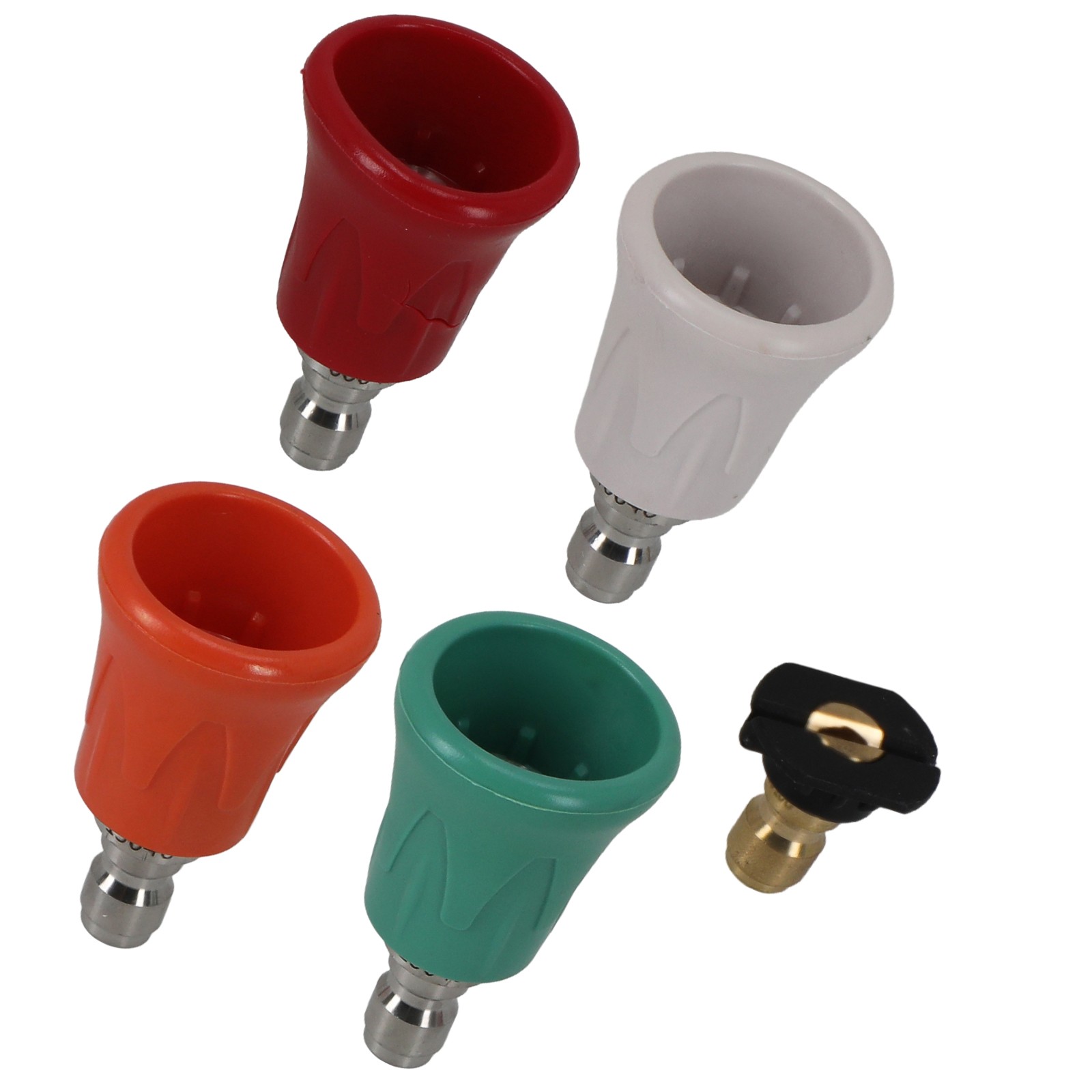 Nozzle Guard Protector 5 Tips Set for Pressure Washer Stainless Steel Brass