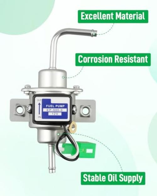 EP5000 12V Universal Low Pressure Electric Fuel Pump | 3-5 PSI 1/4″ Tubing,
