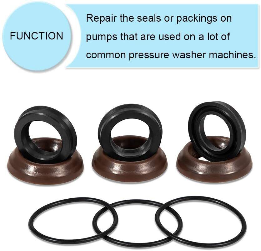 For Annovi Reverberi AR1857 Pressure Washer Packing Kit Water Pump Check Valves