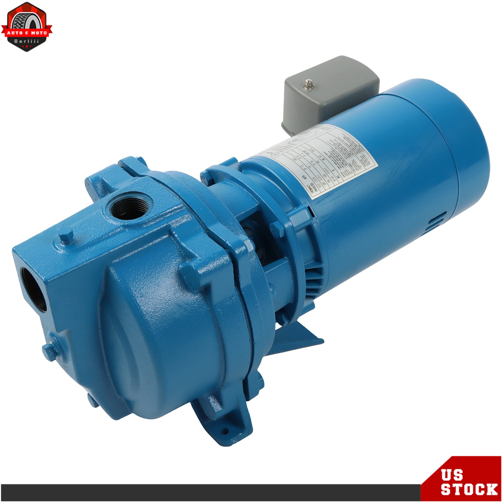 Dual 115/230v Cast Iron 1/2 HP, J5S Shallow Well Jet Pump Single Phase 3450RPM