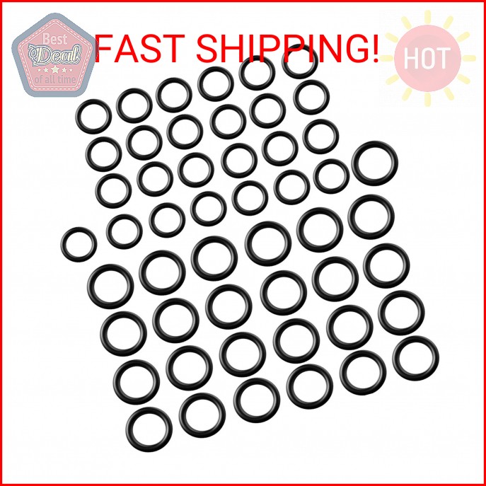 Tatuo 50 Pieces Power Pressure Washer O-Rings Replacement for 1/4 inch, 3/8 inch