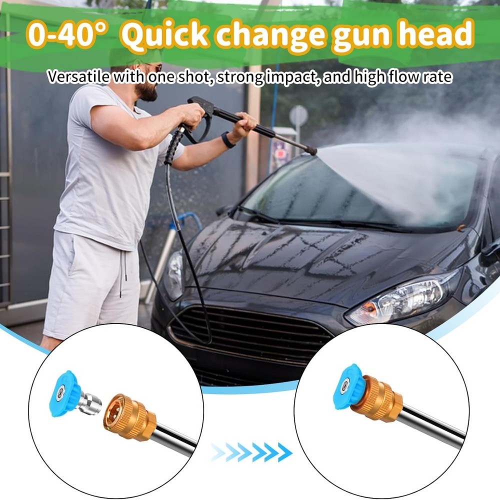 Foam Cannon Dual Connector Accessory Pressure Washer Double Tip Attachment NEW