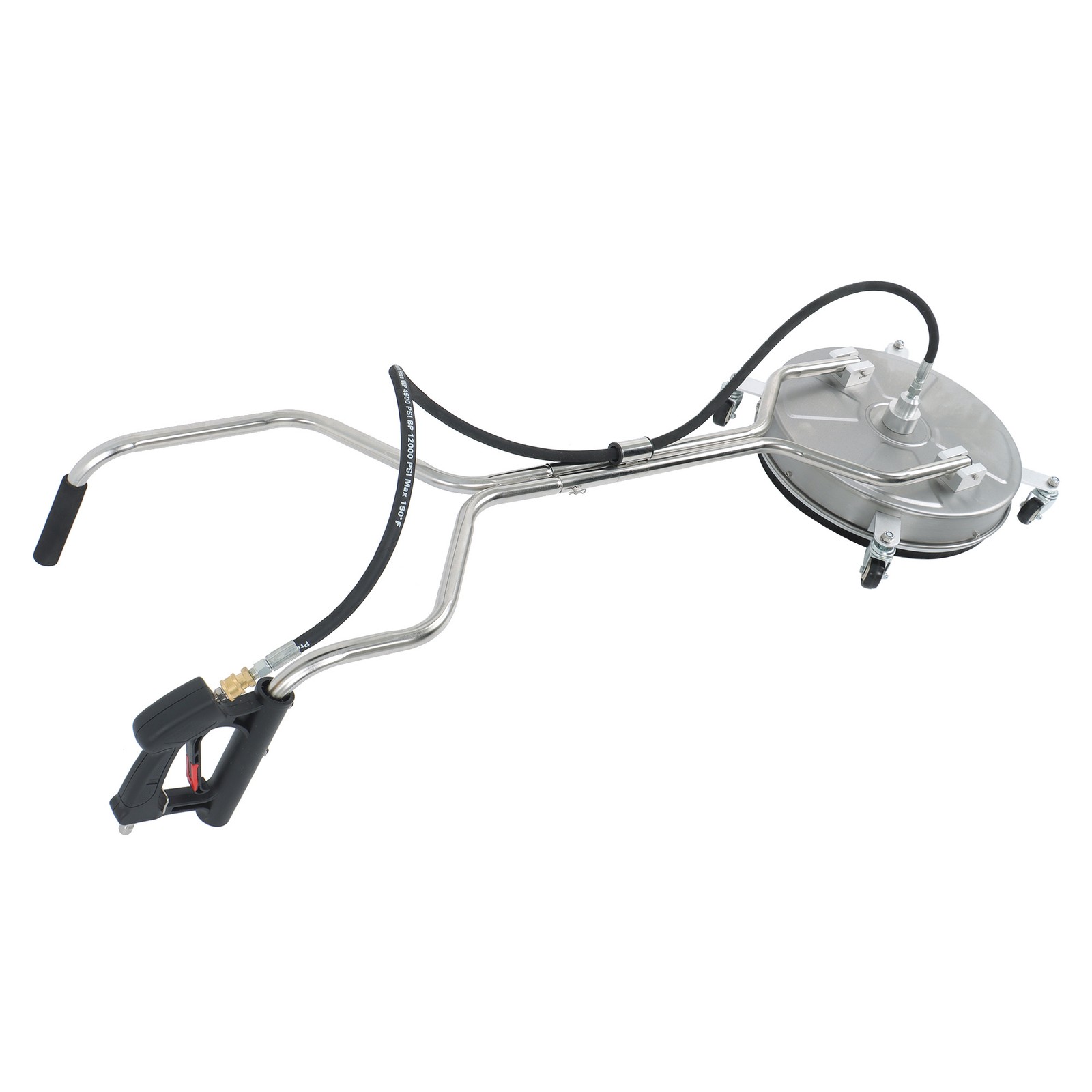 Pressure Washer Surface Cleaner with 4 Wheels 6000PSI 18Inch Stainless Steel