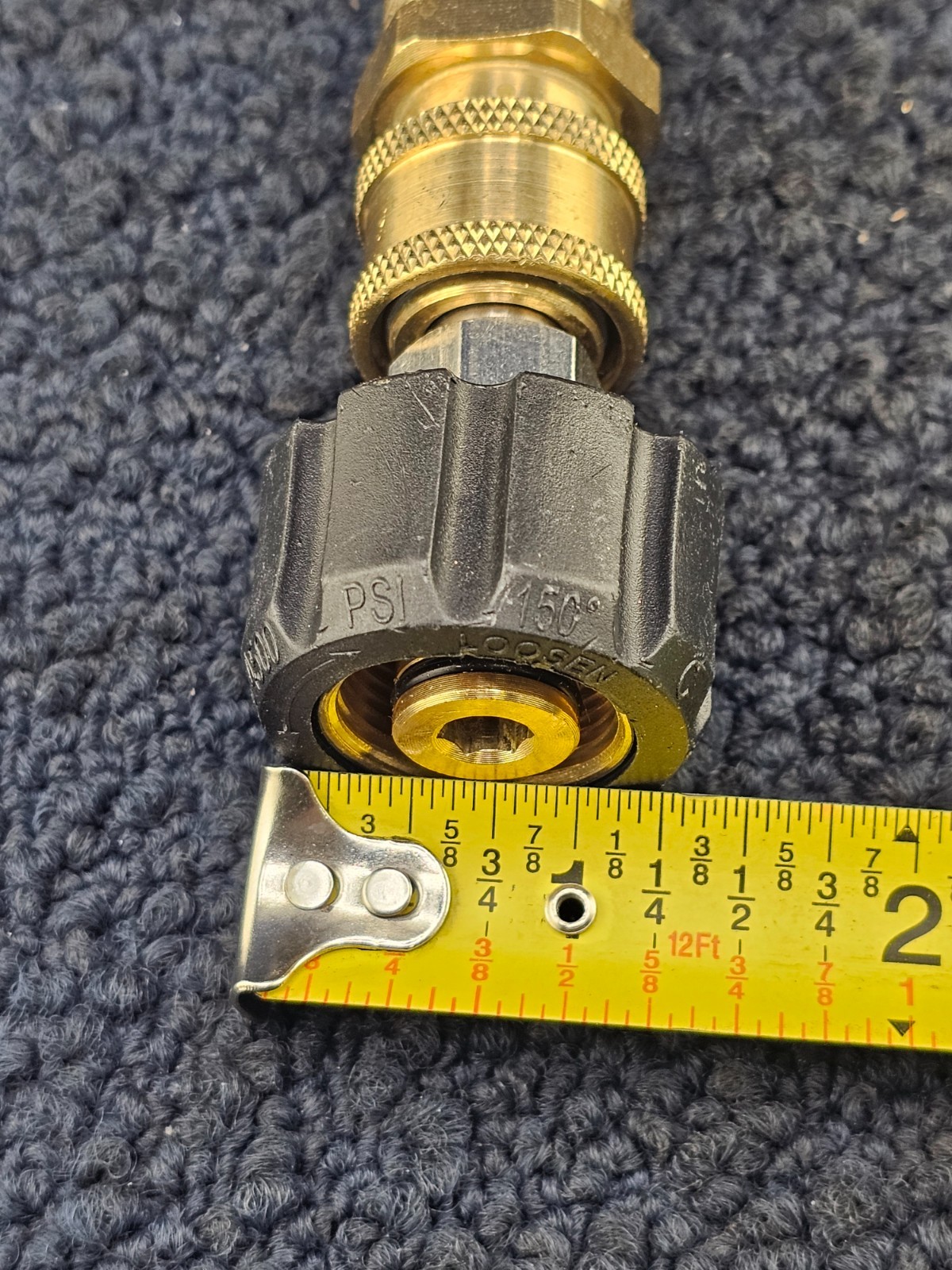 (QTY 2) 1/4″ High Pressure Washer Hose Adapter Quick Connector 4500 Psi 300°F