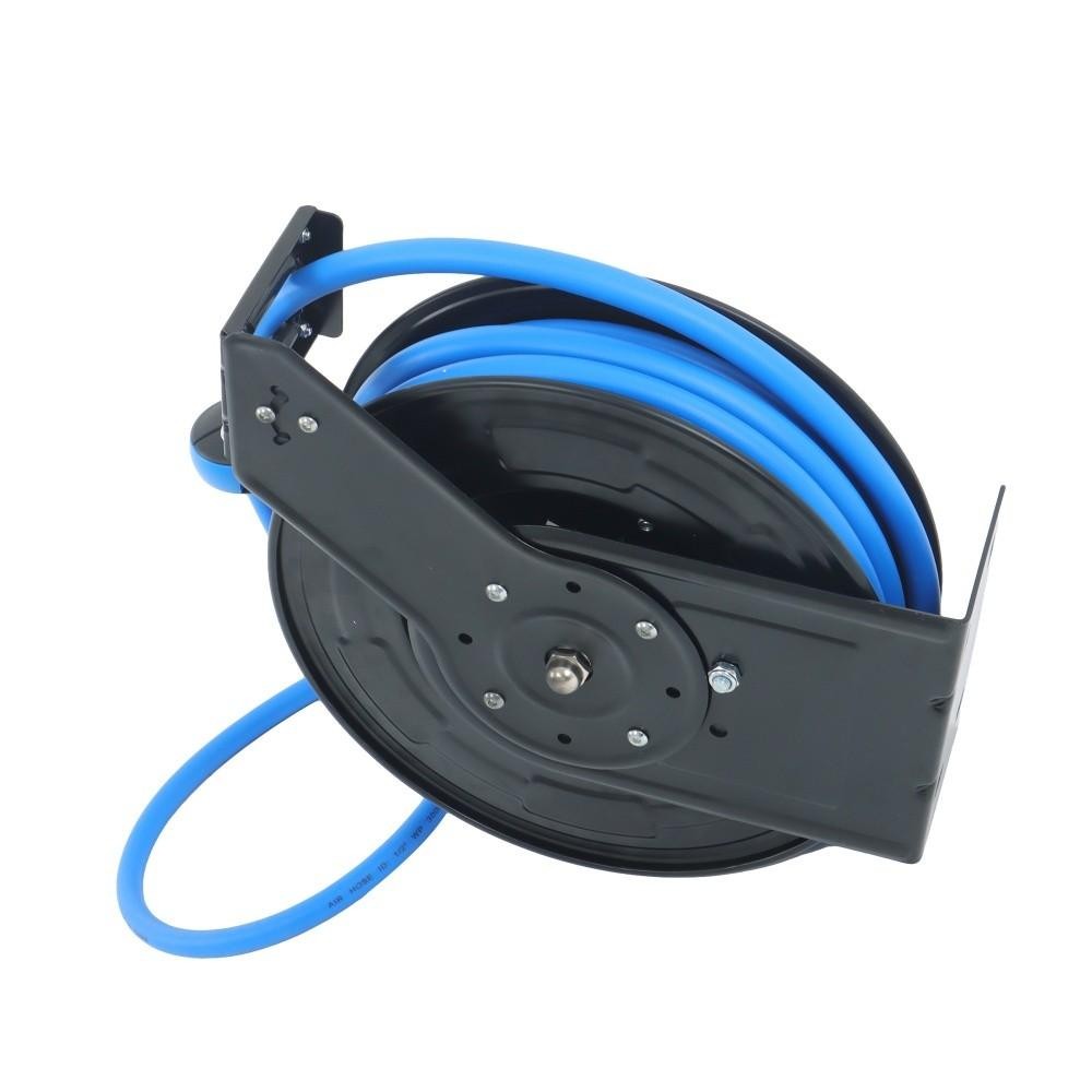 Retractable Hose Reel 1/2 Inch x 50Ft Auto Rewind Hose-Reel W/ Rubber Hose