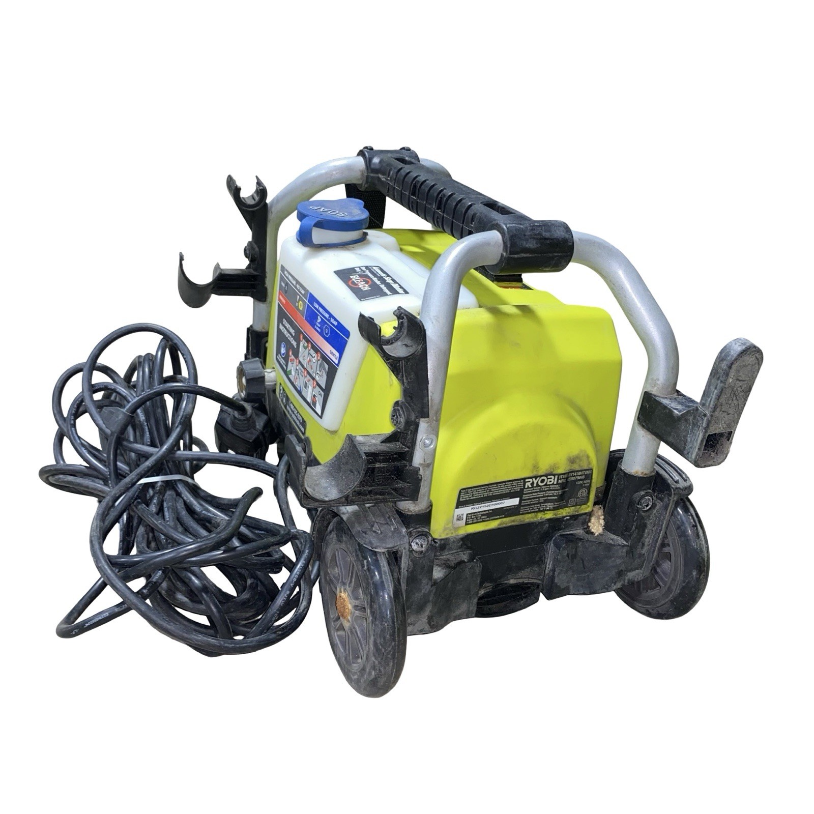Ryobi RY1419MT 1.2GPM 1900 psi Cold Water Wheeled Electric Pressure Washer PARTS