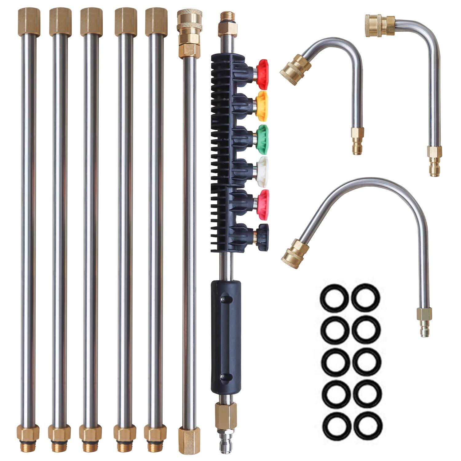 Pressure Washer Extension Wand, 10 Pack Power Washer Lance with 5 Atomization…