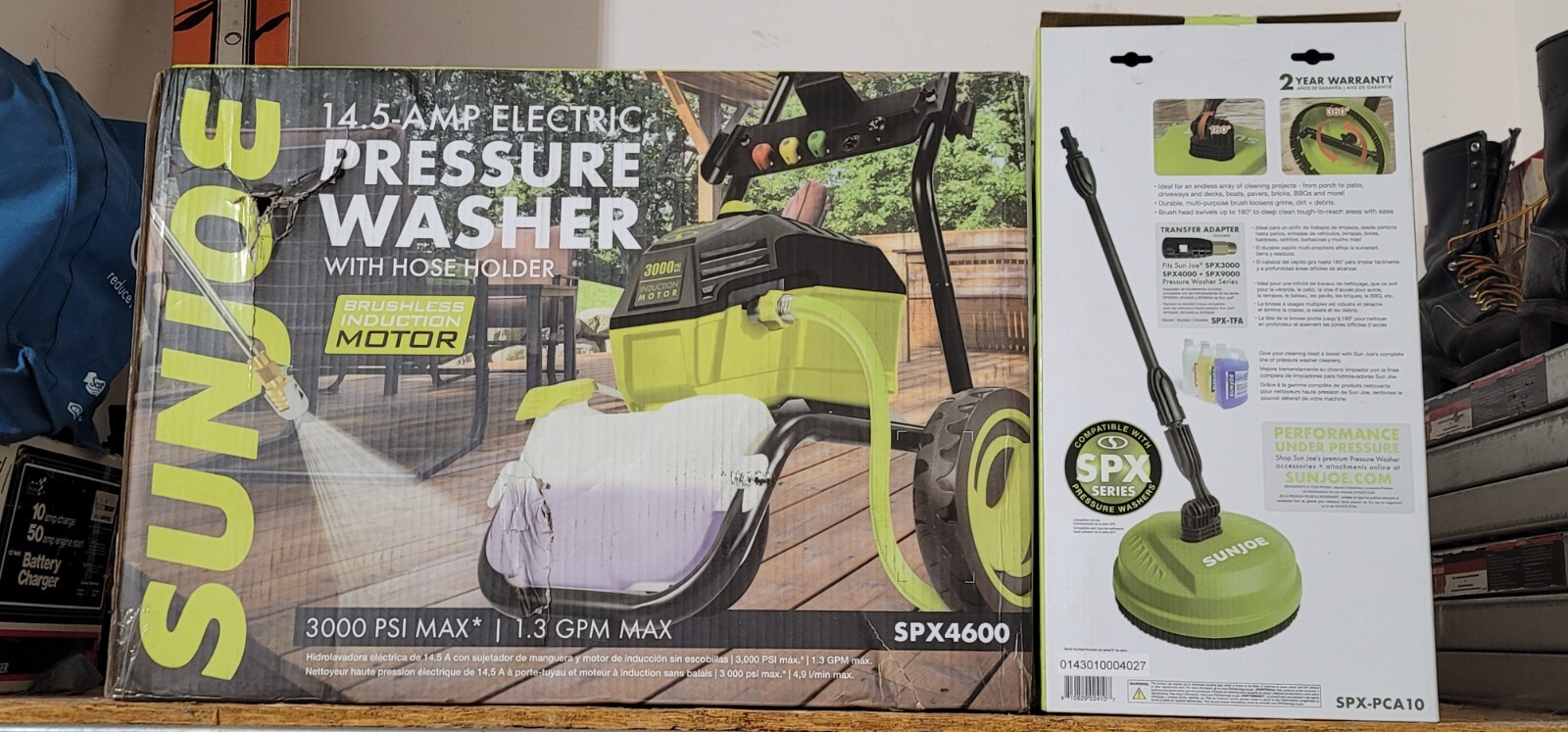 Sun Joe SPX4600 High Performance Brushless Pressure Washer w/Attachment – NEW