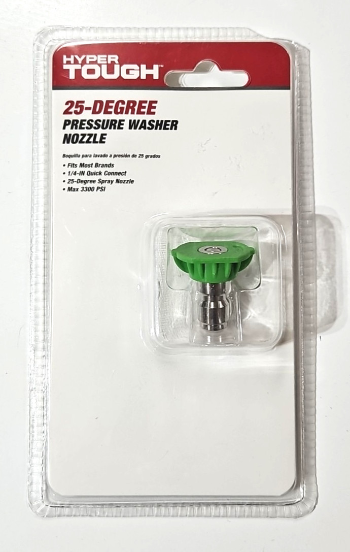 Hyper Tough 25 Degree Pressure Washer Nozzle 1/4″ Quick Connect