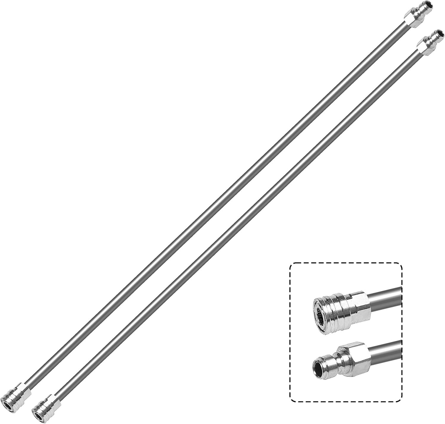 120 Inch(10Ft) Pressure Washer Extension Wand, Stainless Steel Pressure Washer W