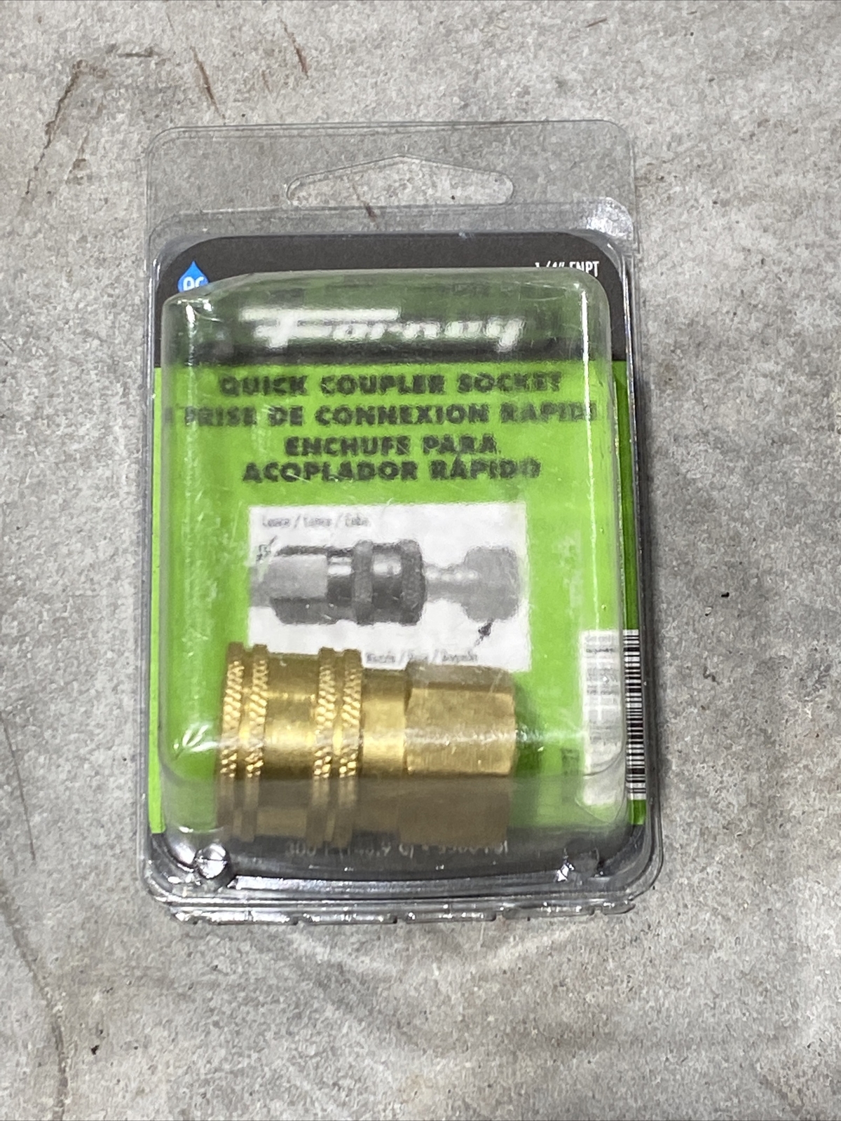 Forney 75127 Brass 5500 PSI FNPT Quick Coupler 1/4 in. Connection New