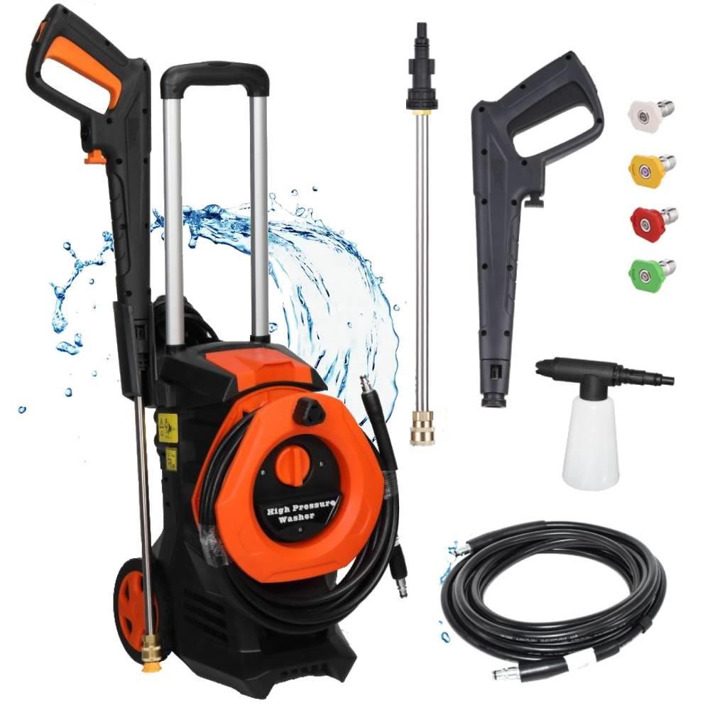4500PSI Electric Pressure Washer 2GPM, Telescopic Handle & Total Stop System
