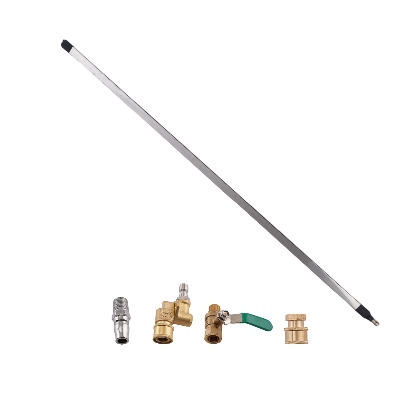 39.4in High Pressure Radiator Cleaning Wand Stainless Steel Flush Gun Tool