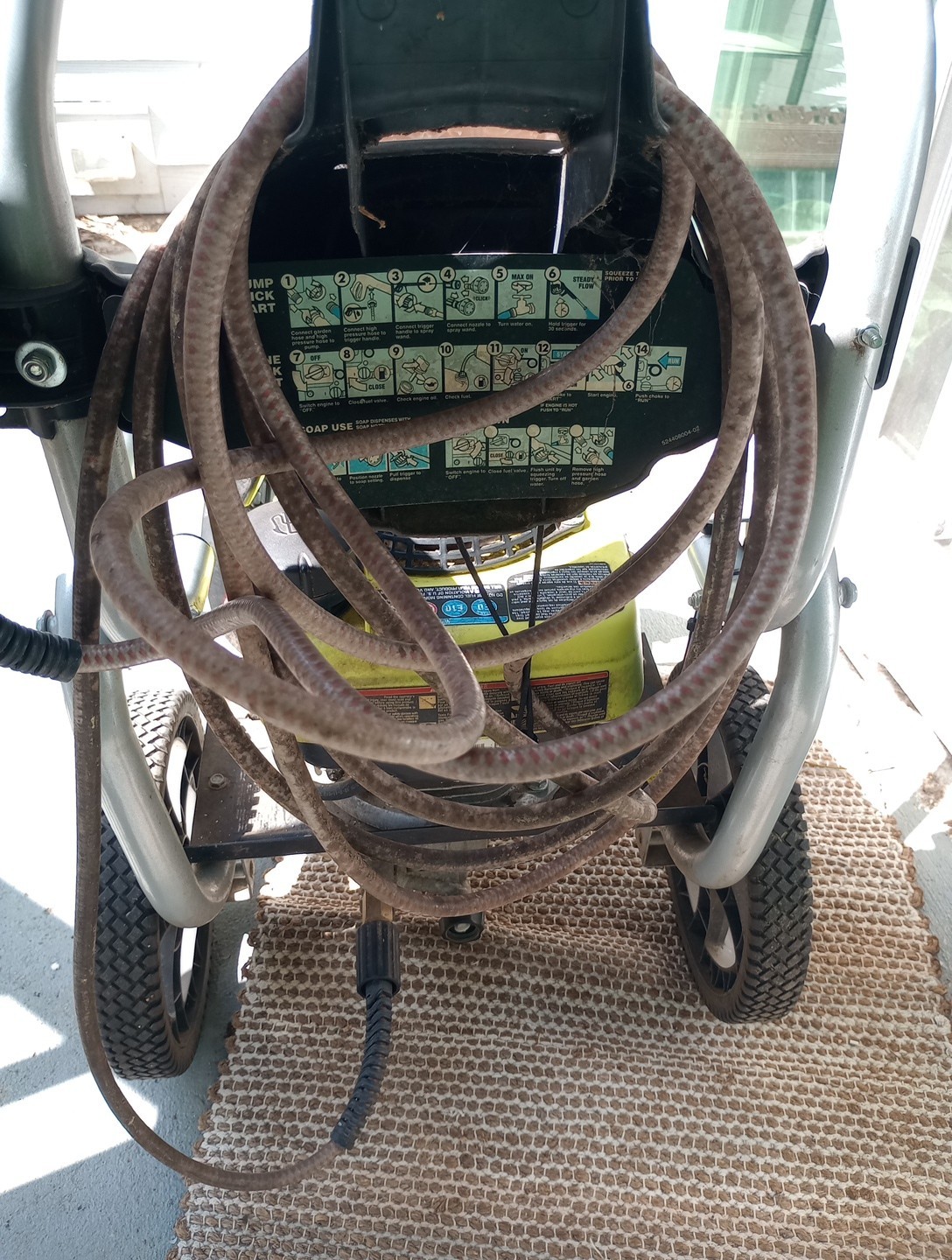 RYOBI3100 PSI 2.5 GPM Cold Water Gas Pressure Washer with Honda GCV190 Engine