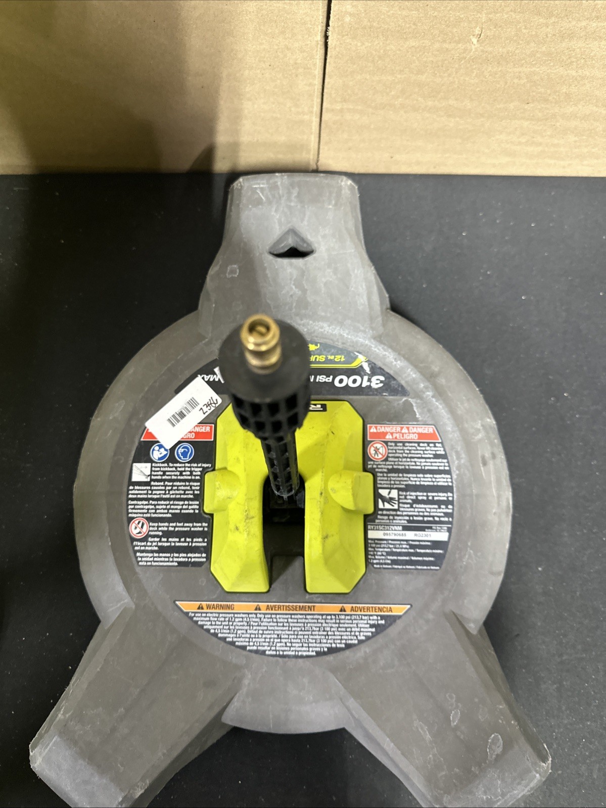 Ryobi RY31SC312 1.2GPM 12″ Surface Cleaner For Electric Pressure Washer Z386