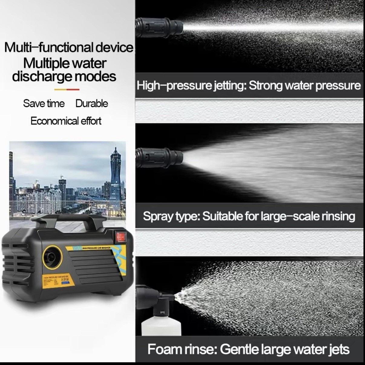 Joysync Electric Pressure Washer 2600 Max PSI 4.8 GPM Electric Powered Washers,