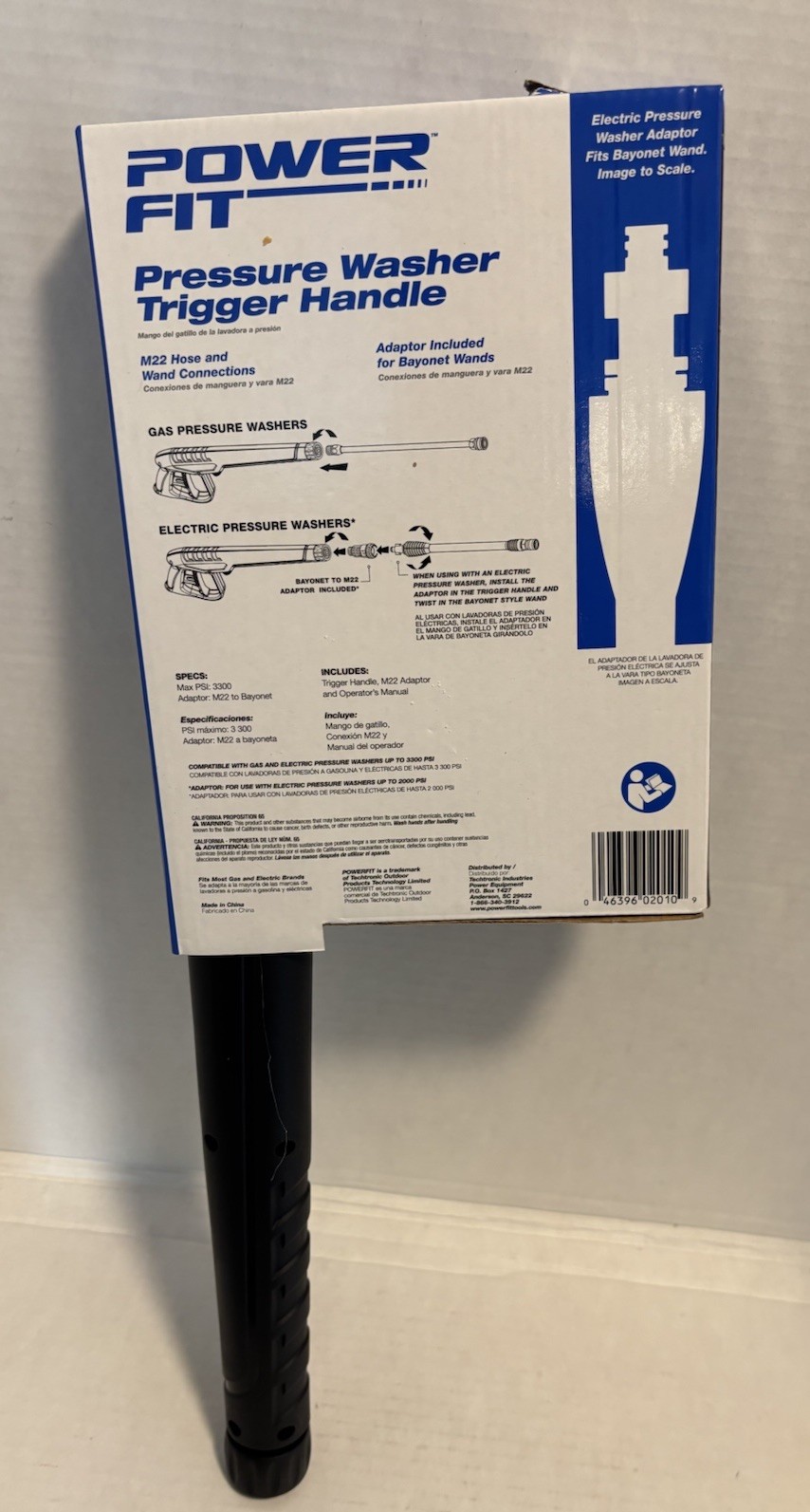 🆕 POWERFIT P.W. Trigger Handle Upto 3300 Psi Gas Or Electric (Includes Adaptor)