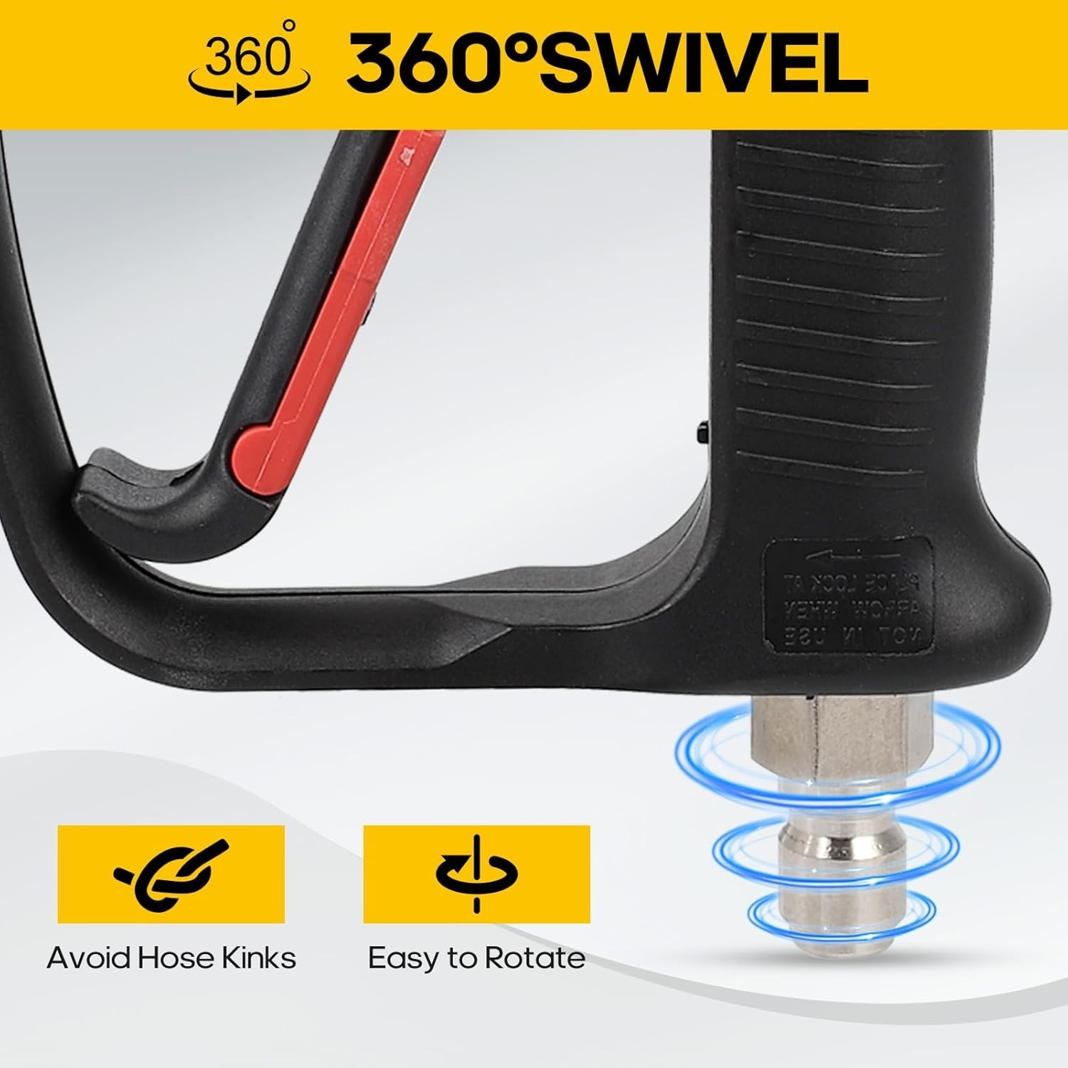 8 GPM High-Performance Pressure Washer Gun with Adapters and Soap Dispenser