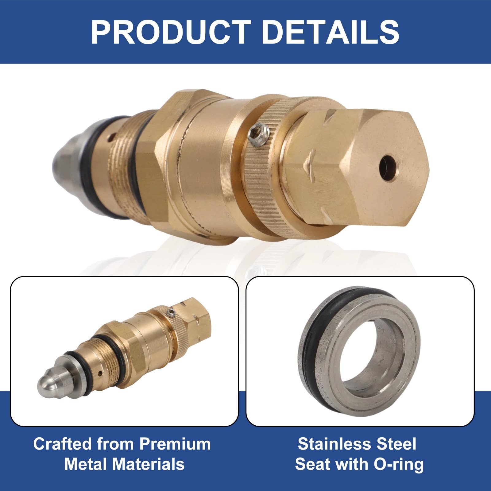 Pressure Washer Pump Unloader Kit for Triplex Plunger Pumps – Replacement Part