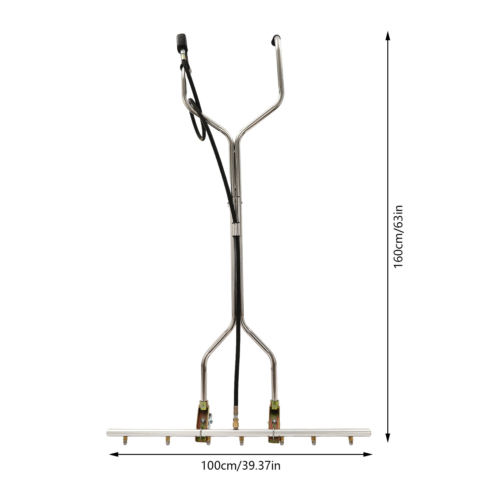 39” 5000psi Pressure Washer Water Broom with 7 Nozzles For Hot and Cold Water