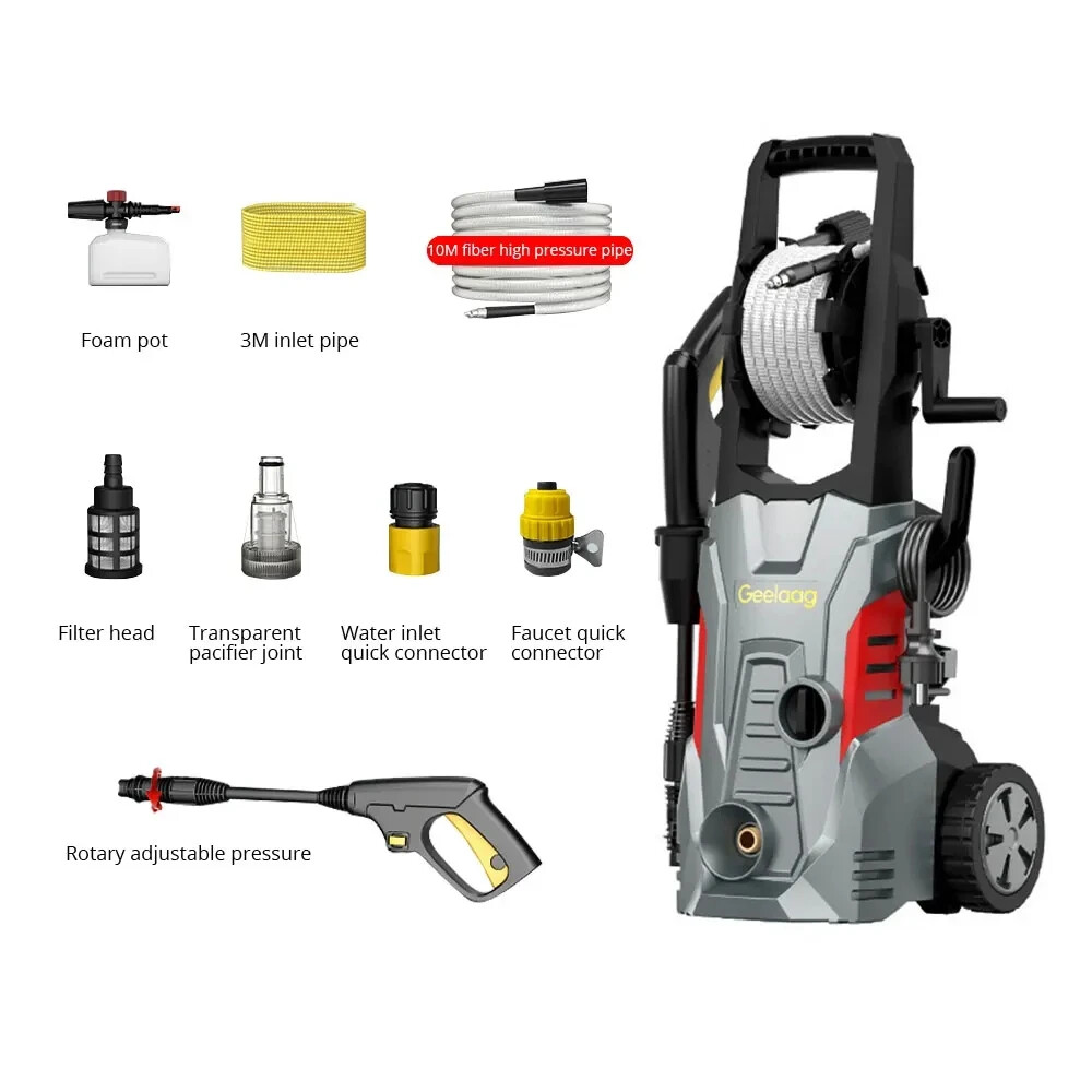 1600W220V Household and Commercial Car Electric High-pressure Cleaning Machine