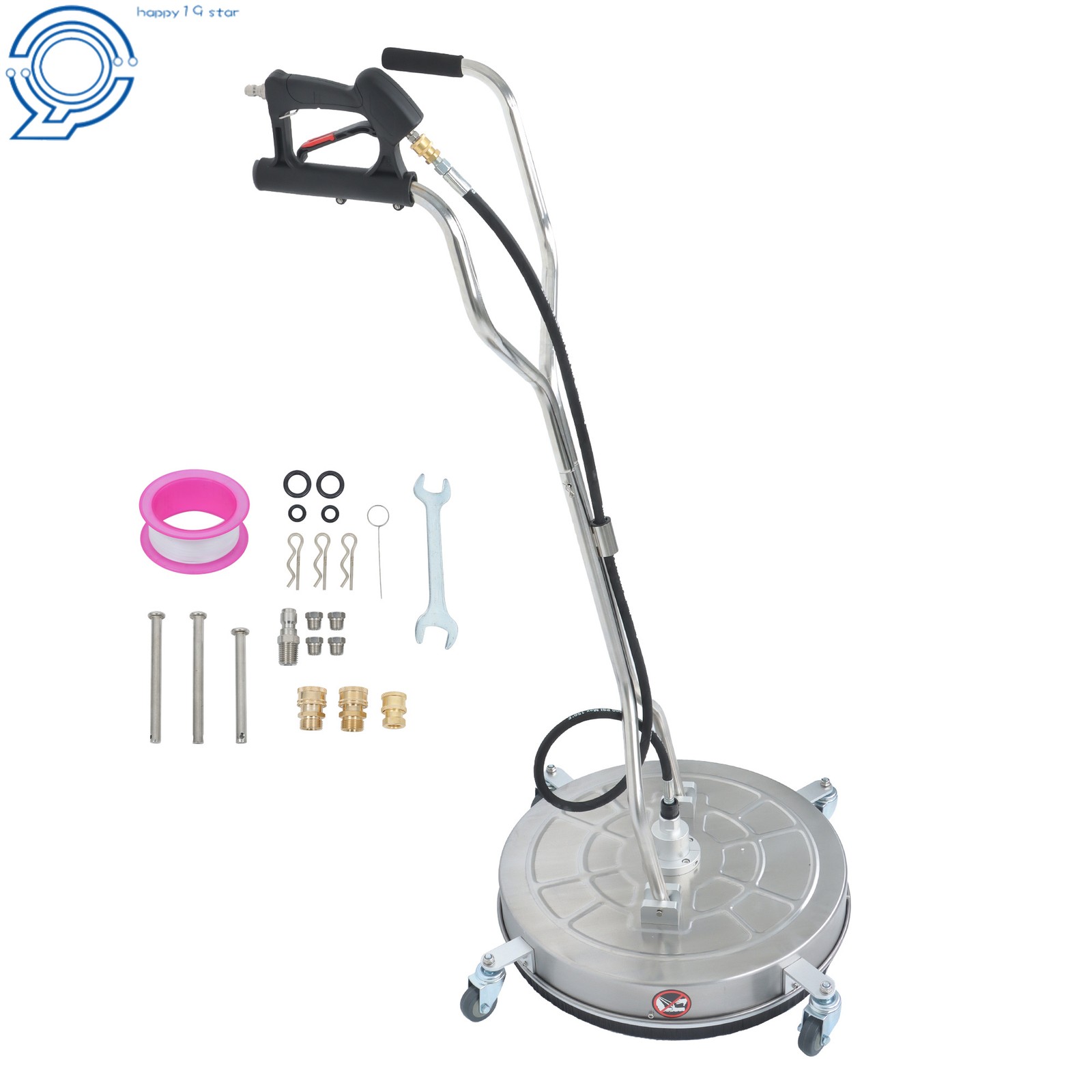 24″ High-Efficiency Pressure Washer Surface Cleaner for Concrete,Patio,Sidewalk