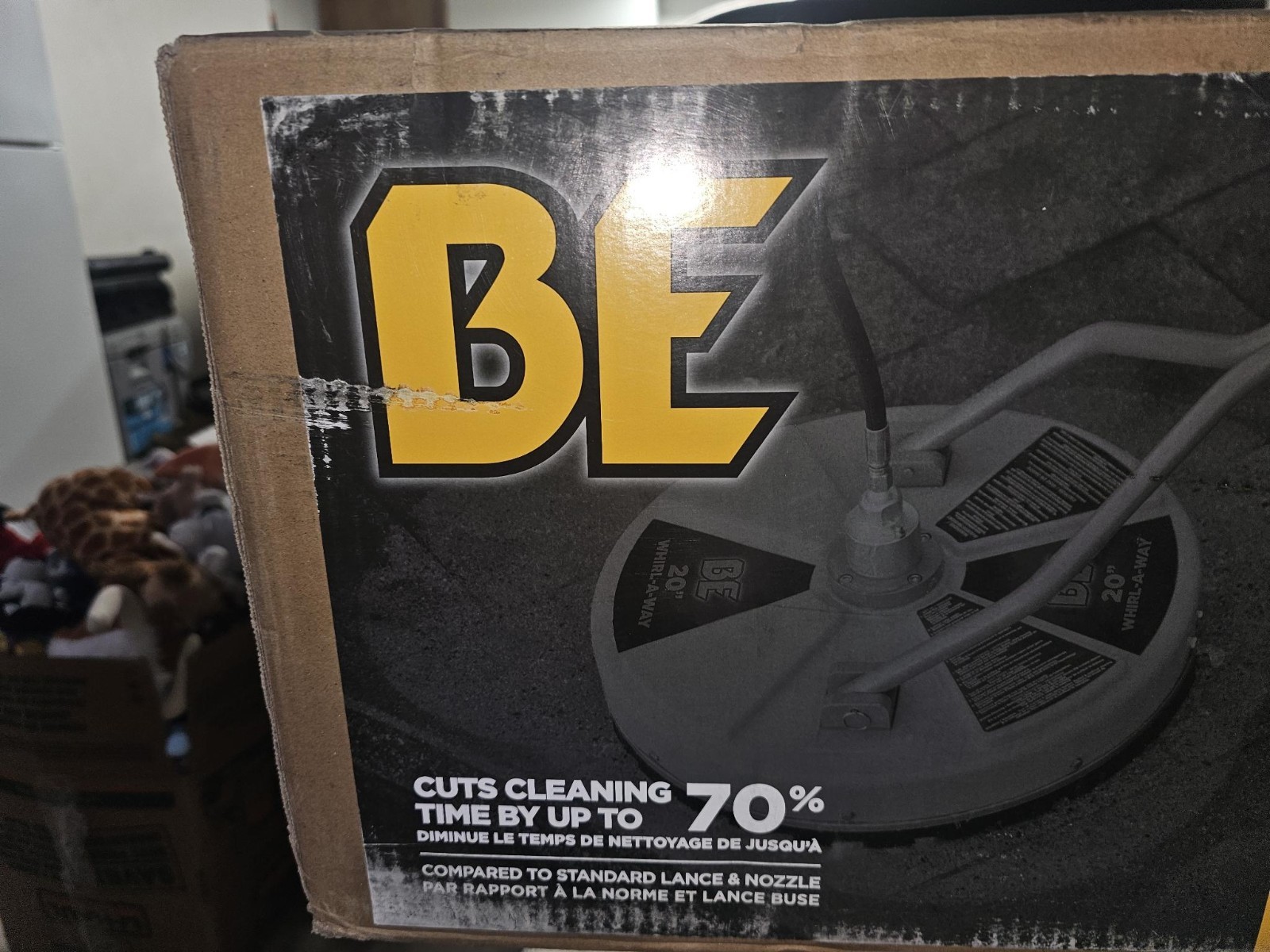 BE 20″ Whirl-A-Way Surface Cleaner 4000 PSI 8 GPM Pressure Washer Attachment NEW
