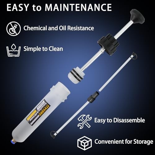 Automotive Fluid Extractor Pump Oil Extractor Pump with Hose, Sealed 200 cc