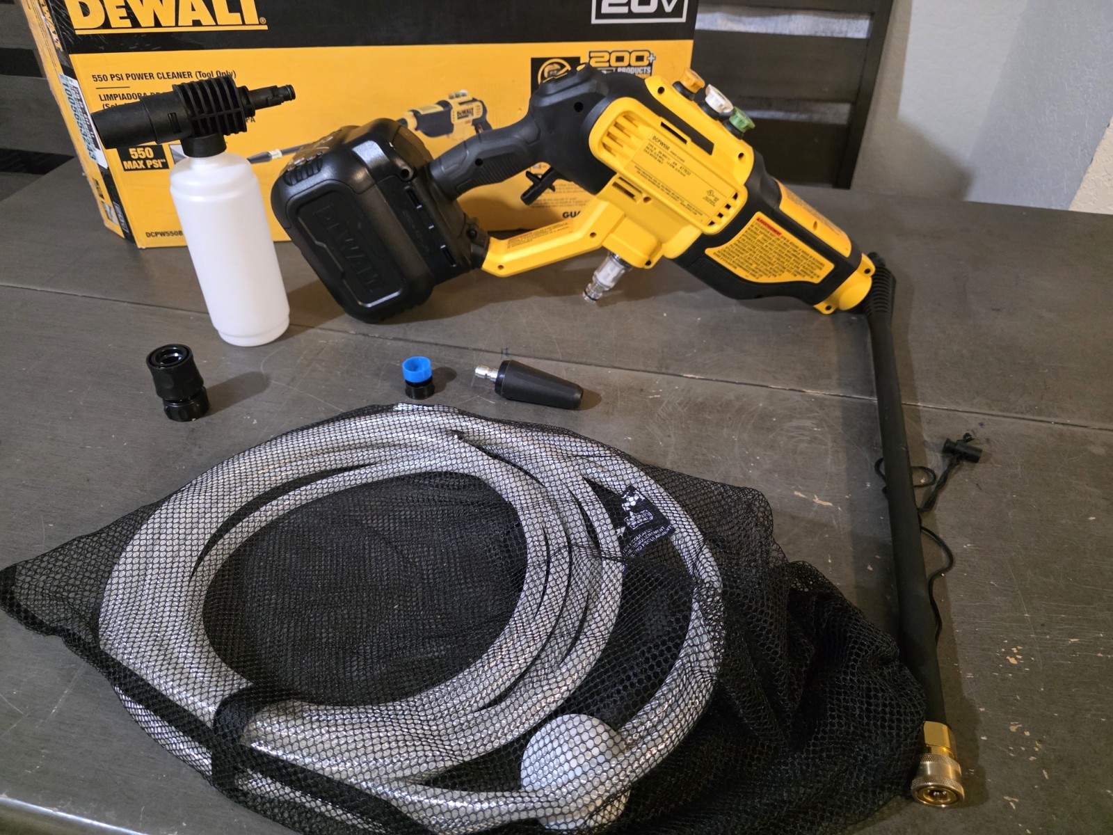 DEWALT 20V MAX 550 PSI Cold Water Power Cleaner (TOOL ONLY) DCPW550B