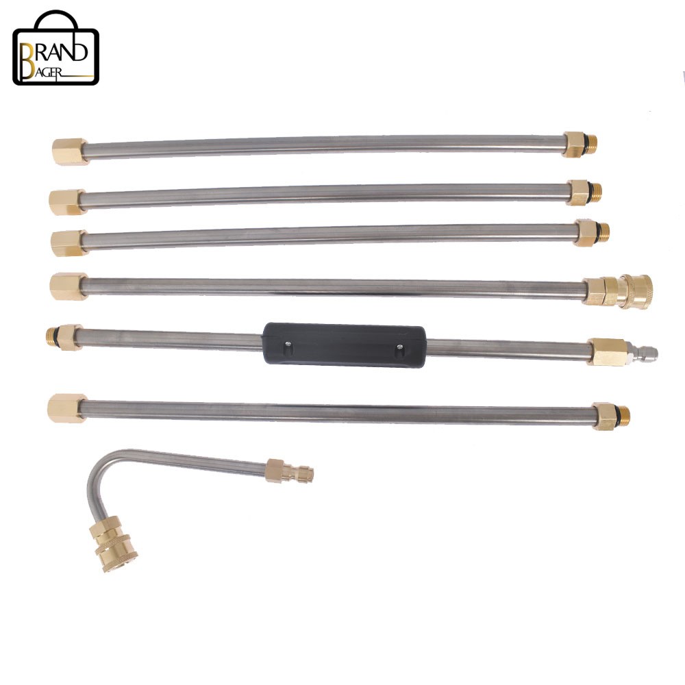4000PSI Washer Extension Wand Set 5 Cleaner Nozzle+Hose Kit For Garden Cleaning