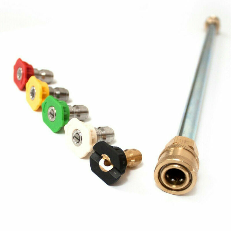 High Pressure Power Washer Spray Gun & Metal Lance & Nozzle For Car House Clean