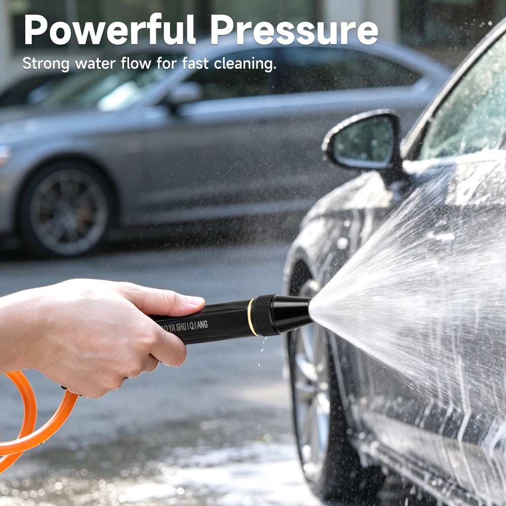 2 PCS High Pressure Garden Hose Nozzle Set 3 Adjustable Spray Patterns