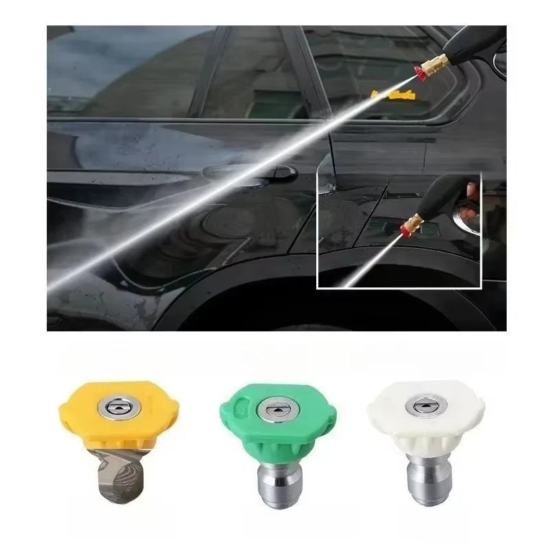 Karcher K2 – K7 High Pressure Washer Adapter with 5 – Color Nozzles & Foam Canno