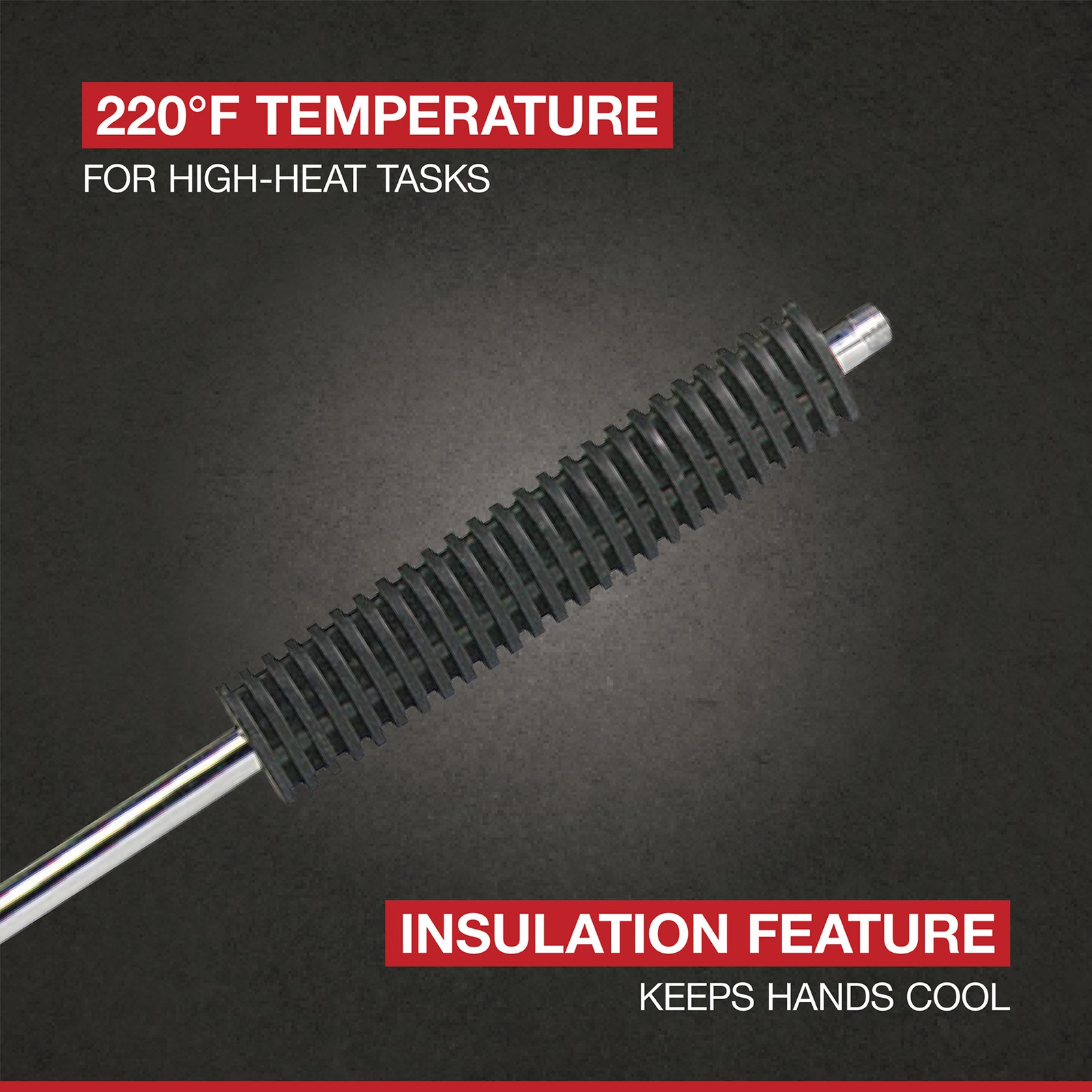 NorthStar Chrome-Plated Insulated Steel Pressure Washer Lance, 4000 PSI, 12.5