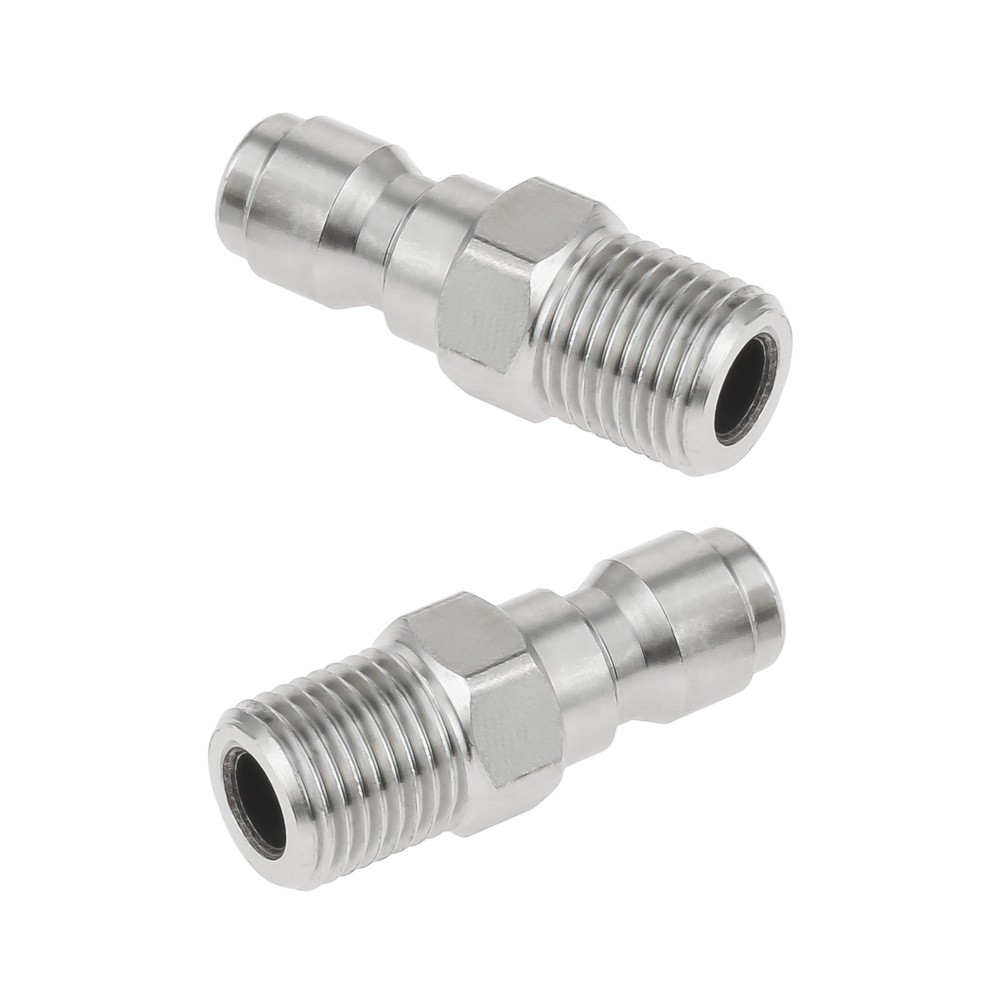 2 Pack 1/4 Quick Connect Fittings High Pressure Washing Nozzle Adapter Coupler