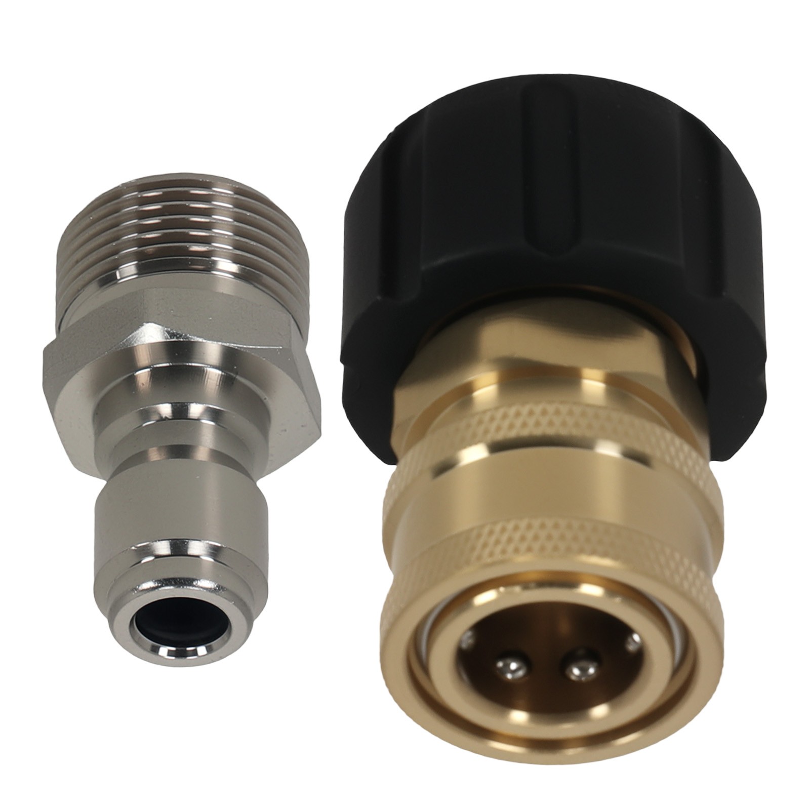 Pressure Washer Fitting Swivel M22-14mm to 3/8″ Quick Connect Brass 5000PSI