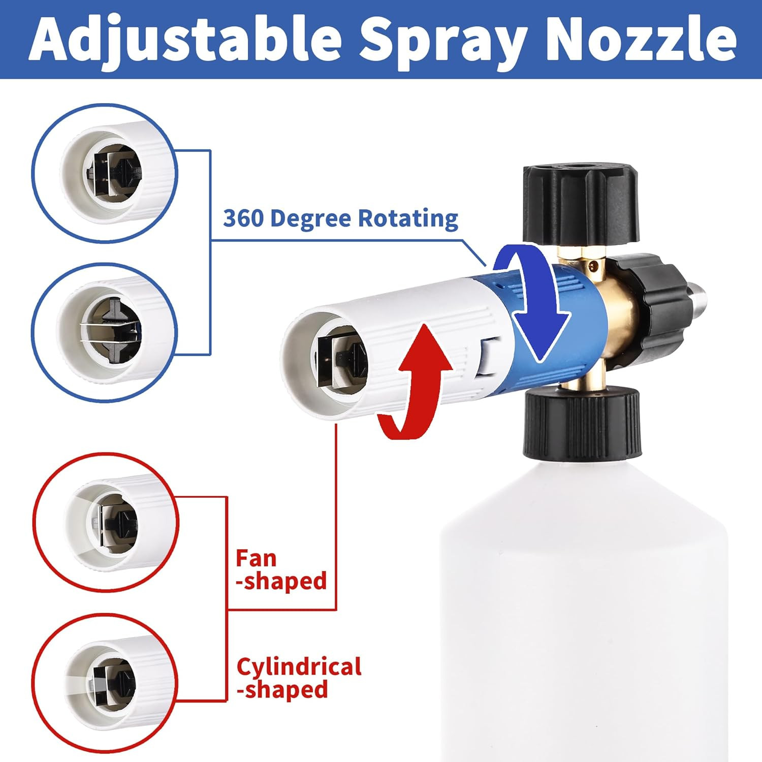 Power Pressure Washer Attachment Sprayer Dispenser Car Wash Soap Foam Blaster US