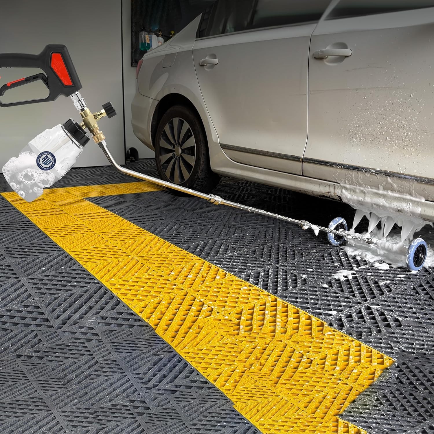 16 Inch Under Car Washer with Chemical Injector Bottle,Pressure Washer Underca..