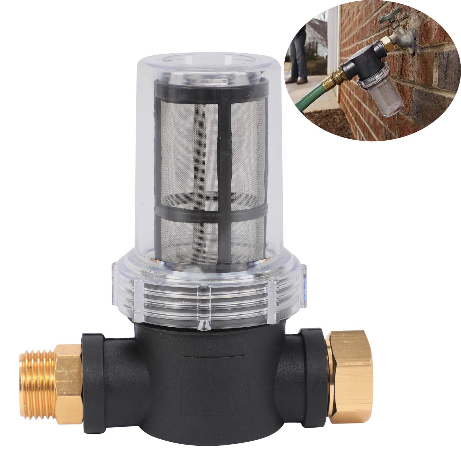 1Set Water Garden Hose Inlet Filter Pressure Washer Washing Machine Sediment