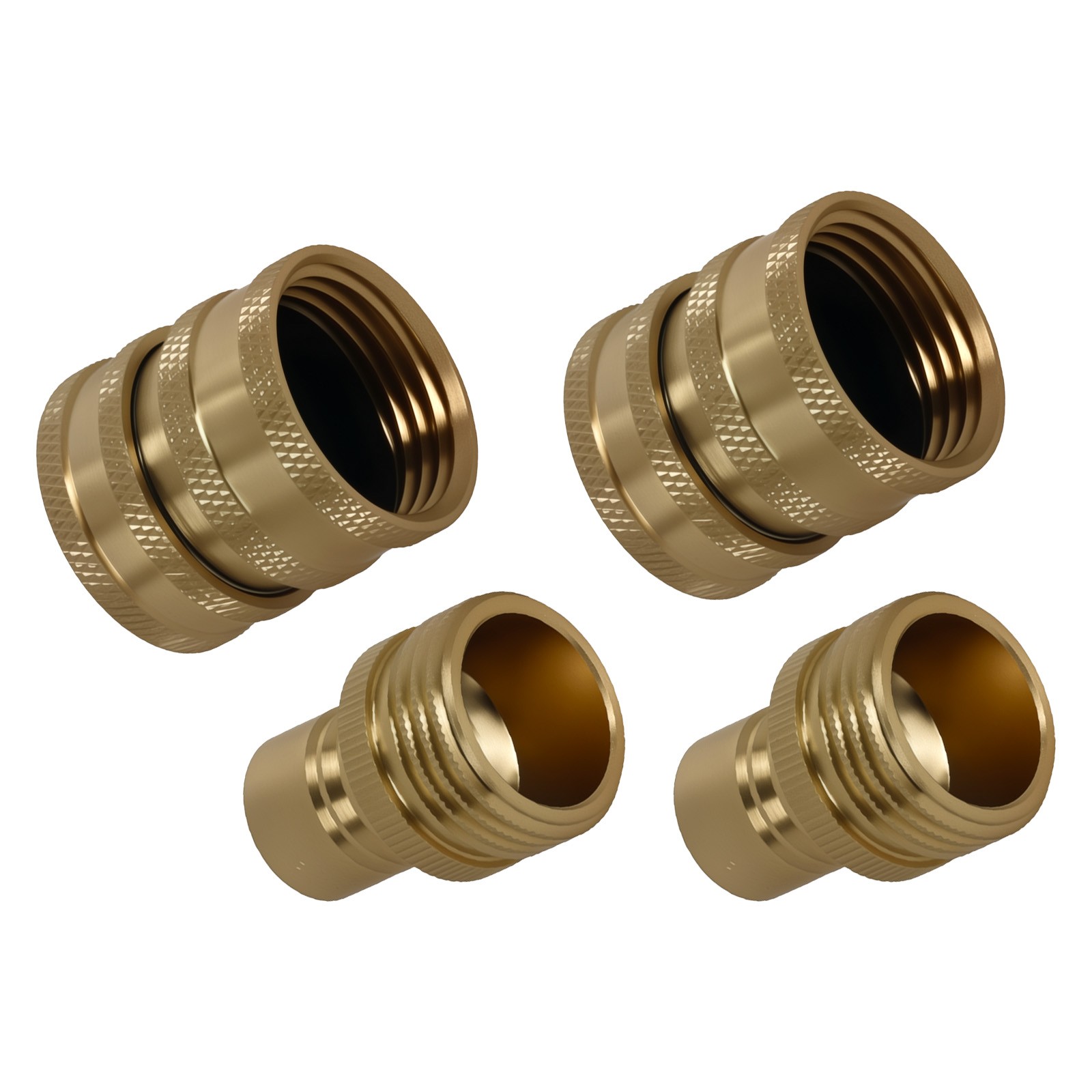 Brass Quick Connect Pressure Washer Adapter Fitting 3/4″ to 1/2″ 4Pcs Pack