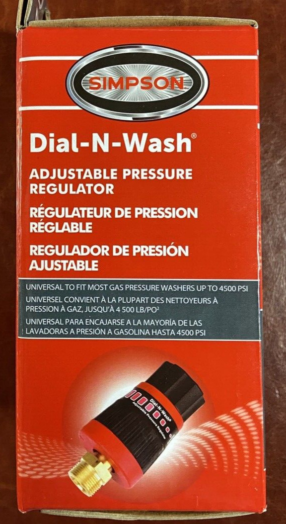 Simpson 4500PSI Dial-N-Wash Adjustable Pressure Washer Regulator 82232