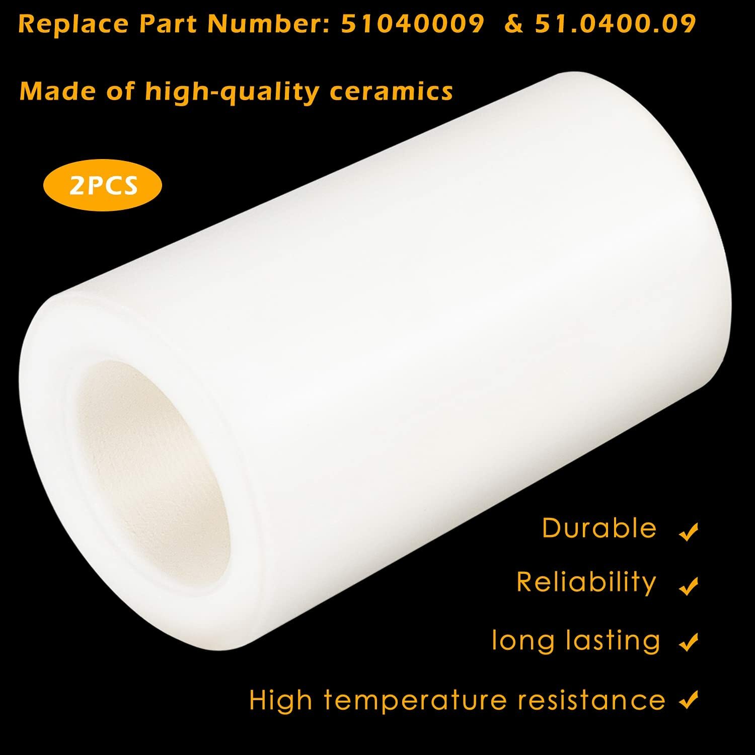 2pcs Ceramic Piston General Interpump TP Pump 51040009 Ceramic Plunger 25x9x15mm